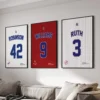 Best Baseball Legend Print | Jackie Robinson, Ted Williams, and Babe Ruth