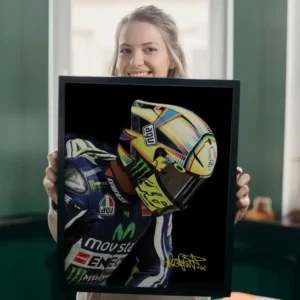 Valentino Rossi Wall Art Set Of 3 Rossi Rides, Premium Valentino Rossi Art Prints for Man Caves, Game Room Art Decor, and MotoGP Enthusiasts