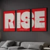Transform Your Office into a Motivational Haven with 'Let It Rise' motivational poster for students to Maximum Productivity and Positivity