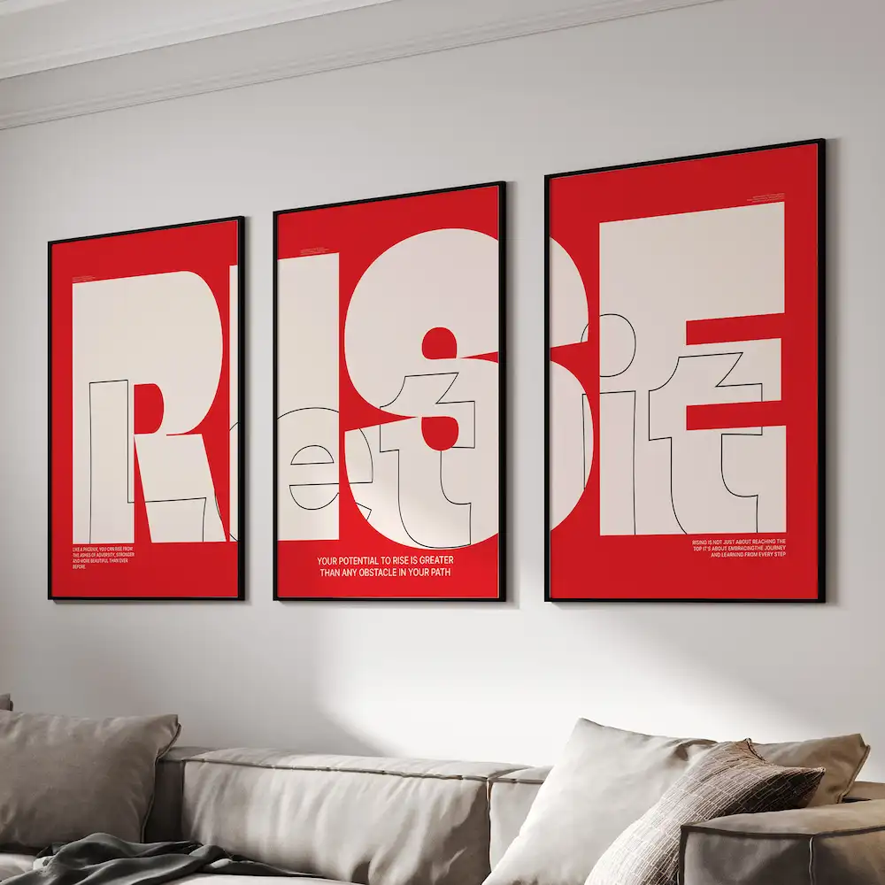 Transform Your Office into a Motivational Haven with 'Let It Rise' motivational poster for students to Maximum Productivity and Positivity