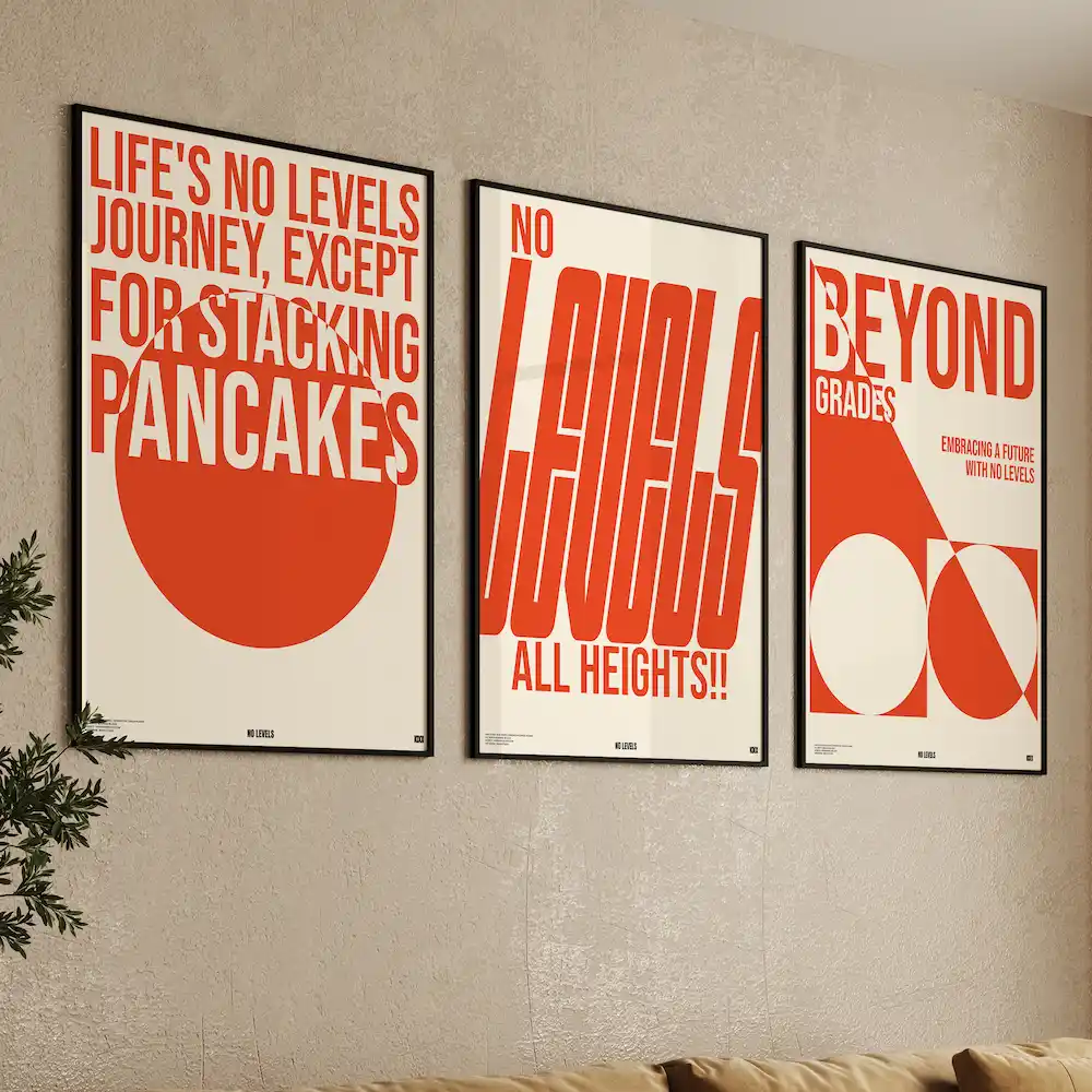 Typography Wall Art Set of 3, Transform Your Space with a Set of 3 Modern Typography Art Prints, Motivational Wall Art for Every Room