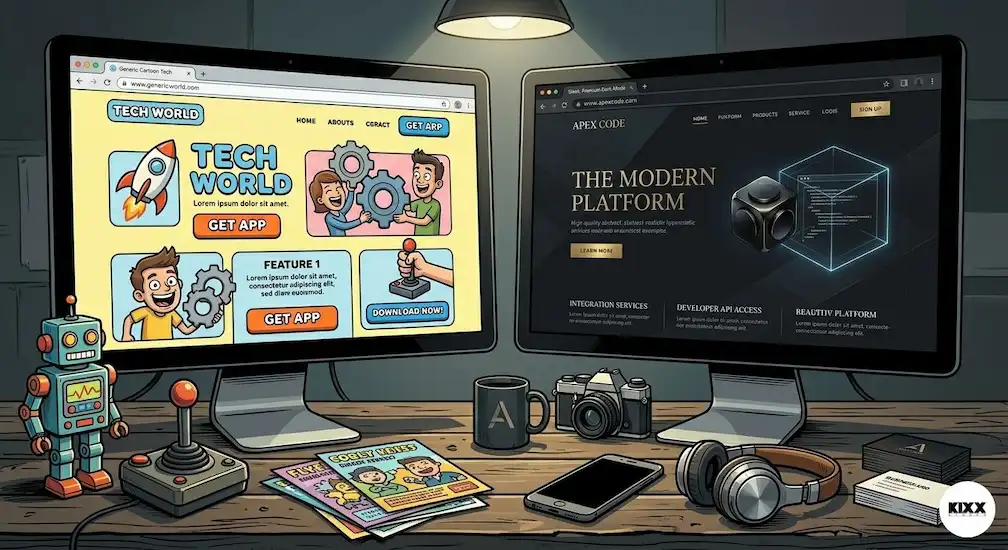 The Death of the Clean Startup Vector tech branding trends minimalist website design